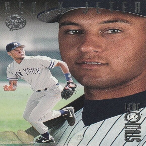 Derek Jeter - 1996 Donruss Leaf Studio Series Card - Card Number 33 - Picture 1 of 2
